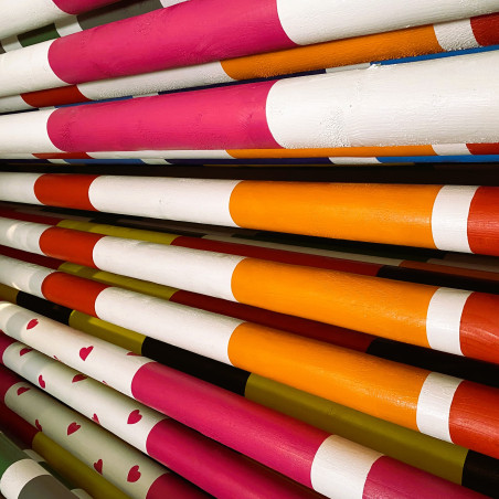 Coreless Horse Jump Wooden Pole (painted)