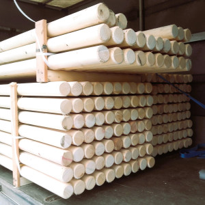 Dřevěná bariéra, bez jádra (nenatřená)