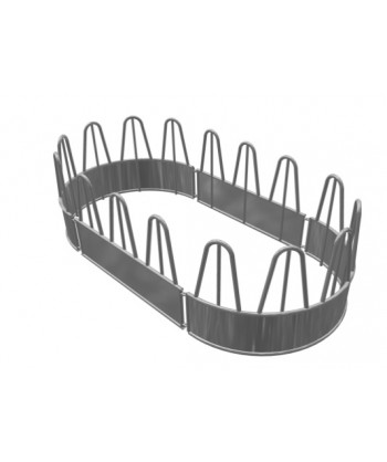 Oval horse feeder