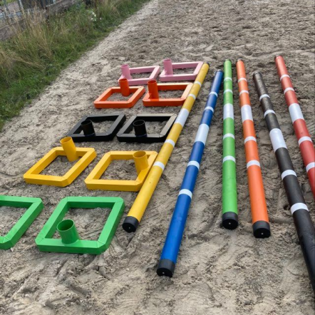 Viereck Cavaletti aus Aluminium| von Equipolis