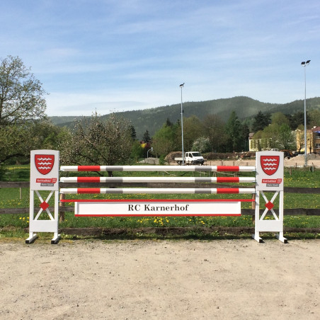 Turnierhindernis. Set inkl. Kreuzholzstangen und Sicherheitsauflagen
